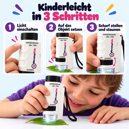 MikroskopKids – Das Taschenmikroskop für kleine Entdecker