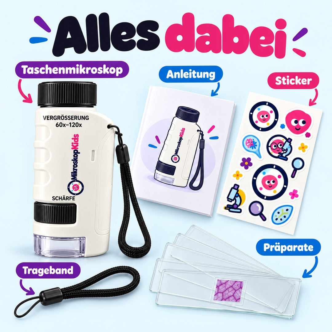 MikroskopKids – Das Taschenmikroskop für kleine Entdecker